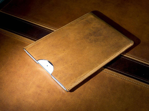 Housse pour tablette en cuir véritable, pochette pour tablette, étui de protection classique marron pour ordinateurs portables, housse de voyage d'affaires - Product Image 6