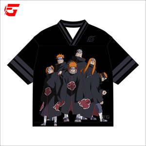 Maillot rétro Madara Uchiha pour fans, coupe ample et oversize, 100% polyester, imprimé par sublimation, prix d'usine, fabriqué au Pakistan - Product Image 3