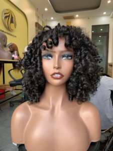 มัดผมมนุษย์ชาวเวียดนามพร้อมฝาปิดสปริงหยิกสินค้าผู้ขายคุณภาพสูง - Product Image 5