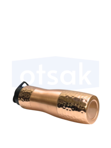 OTSAK Premium Eco-Friendly Modern Luxury Shine Hammered Copper <b>Sipper</b> Water <b>Bottle</b> Lid Stocked Portable Office Outdoor Camping - Product Image 3