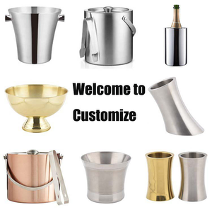 Cubetas de Hielo de Acero Inoxidable Aisladas de Lujo - Ideales para Enfriar Vino y Champaña en Bares y Fiestas - Product Image 5