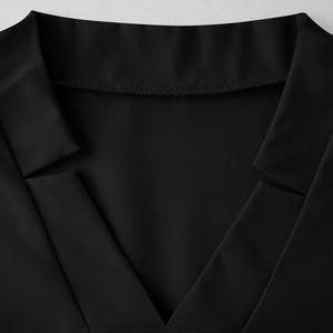 ชุดยูนิฟอร์มพยาบาลแบบ unisex ผ้าทอผสมคอตตอน/โพลีเอสเตอร์ แขนสั้น สำหรับบุคลากรทางการแพทย์หญิง เสื้อผ้าโรงพยาบาล สีตามสั่ง รับผลิตแบบ OEM/ODM - Product Image 3