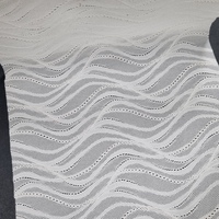 Tissu en dentelle extensible motif vague abstraite, léger, en nylon et élasthanne, 150 cm, découpe libre, maille chaîne, pour vêtements et sous-vêtements, qualité coréenne supérieure