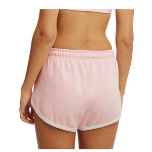 Shorts de détente en coton rose pour femmes, décontractés, d'été, avec cordon de serrage à la taille, coupe ample, pour le sport et la gym, fourniture OEM ODM personnalisée - Product Image 3