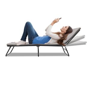 Lit de camping pliable robuste à 5 positions réglables pour adultes, en tissu Oxford 1200D, avec sac de transport, mobilier de camping - Product Image 1