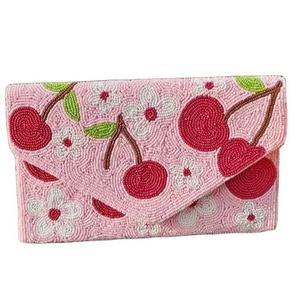 <b>Cute</b> Bow Embraided Seed Beaded Envelope Clutch Wedding Festive Party Luxury Sling Bag Ethnic Fashionable Women Evening <b>Purse</b> - Product Image 3