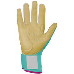 Gants de frappe de baseball professionnels en cuir de qualité supérieure, légers, respirants, durables, à manchette longue, personnalisés pour les joueurs, gauche/droite - Product Image 3
