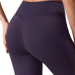Leggings de fitness pour femmes, taille haute, extensibles, longueur intégrale, couleur violette, confortables, pour le yoga, la course à pied, l'entraînement, vêtements de sport - Product Image 5