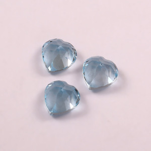 Topacio Azul Suizo Natural de 3MM, Corte en Forma de Corazón, Facetado, Calibrado, Piedra Preciosa Suelta Certificada, Proveedor Mayorista para la Fabricación de Joyería - Product Image 3