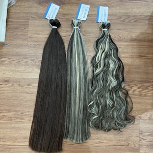 Extensions de cheveux tissées à la machine BEST VENDOR de 24 pouces, toutes couleurs, cheveux humains du Vietnam, sans perte ni nœuds - Product Image 4