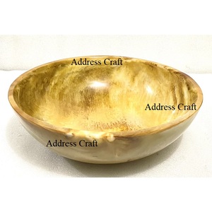 Unique Swirl Resin Serving Bowl For Wedding Housewarming Gifts Tableware Food Safe BPA Free Resin Round Fruit Bowl Everyday Use - Product Image 6