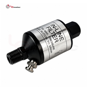 Séparateur d'eau et d'huile pour compresseur LEMATEC avec vanne de vidange pour pistolet à peinture, outils pneumatiques, conduites d'air - Product Image 2
