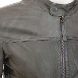 Chaquetas de Cuero Personalizadas para Hombre, Chaquetas de Motero Vintage con Logotipo Personalizado, Chaqueta de Motero de Invierno de Alta Calidad - Product Image 3