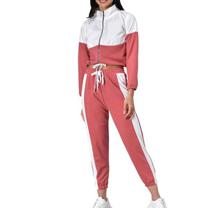 Conjunto Deportivo Personalizado al por Mayor con Pantalones de Felpa, Conjunto Deportivo para Gimnasio para Adultos, Top de Manga Larga y Pantalones Deportivos para Mujer - Product Image 1