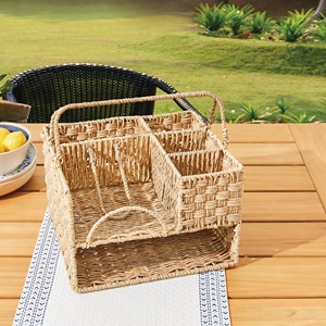 Seagrass <b>basket</b> for holding tableware Handmade <b>Storage</b> <b>Basket</b> Wholesale eco-friendly Made in Viet Nam - Product Image 6