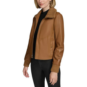 Chaqueta de Piel de Oveja para Mujer, Teñida, Transpirable, Elegante, para Invierno, Uso Diario, a la Moda - Product Image 2