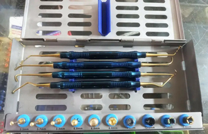 ชุดอุปกรณ์ฝังรากฟันเทียมแบบ Bone Bridge Instruments ทำจากสแตนเลสและซิลิโคน ประกอบด้วยดิสก์ ดอกสว่าน ตัวยกไซนัส ตัวกั้นไซนัส พร้อมอุปกรณ์เสริมสำหรับใช้งานด้วยมือ - Product Image 2