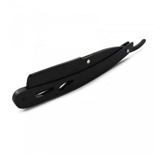 Navaja de Afeitar Profesional Clásica Plegable de Acero Inoxidable con Hoja Única y Mango de Plástico, Reutilizable - Product Image 3