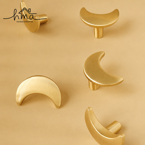 Handcrafted Solid Brass Round Cabinet <b>Knob</b> Modern Minimalist <b>Drawer</b> Pull Wardrobe Door Handle Furniture Hardware Decor - Product Image 2