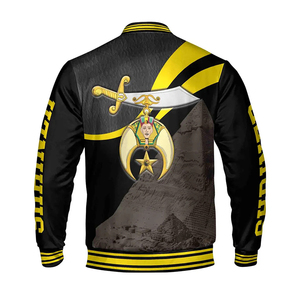 แจ็คเก็ตบอมเบอร์สีม่วงยูนิเซ็กซ์ Custom Name Court York Rite ไซส์ S-5XL คุณภาพสูง ผลิตตามสั่ง แขนยาว รุ่นปี 2026 - Product Image 6