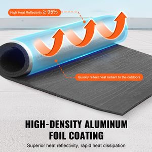 Rotolo Isolante Riflettente 10,3 mm con Anima in Schiuma XPE, Barriera Radiante 40 x 5 piedi, Scudo in Alluminio per Riflessione del Calore sul Tetto - Product Image 3