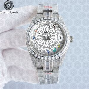 Reloj de Lujo Charm_Jewells de Acero Inoxidable con Caja Redonda de 38 mm, Analógico de Cuarzo con Incrustaciones de Diamantes, Moda Femenina - Product Image 1