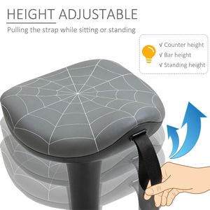 Adjustable Height <b>Office</b> Chair 360 Degrees Swivel Wobble <b>Stool</b> with Tilting Balance Saddle Seat Lift Standing Chair - Product Image 4