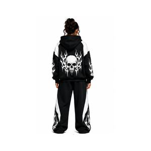 Conjunto Deportivo de Sudadera Holgada con Hombros Caídos y Pantalones para Entrenamiento, Ropa Deportiva Informal, Ropa de Calle, Ropa Deportiva - Product Image 6