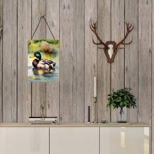New Multicolor 12x16 Aluminum Metal Sign Mallard <b>Door</b> Hanging Prints for Kitchen Bar Bathroom Home <b>Decor</b> <b>Front</b> <b>Door</b> Plaque - Product Image 3