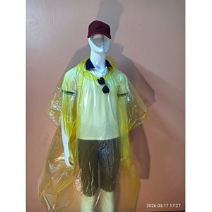 Poncho Desechable Clásico de Plástico PE para Adultos, para Camping, con Mangas Cortas, para Uso Individual en Exteriores - Product Image 3