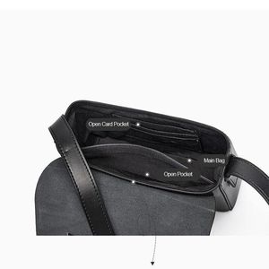 Sac fourre-tout vintage en cuir véritable pour femme avec bandoulière unique, sac à bandoulière de luxe de créateur - Product Image 4