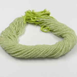 ลูกปัดหินพรีไนท์ธรรมชาติสีเขียวขนาด3มม. ลูกปัดอัญมณีคุณภาพสูงจำนวนมากจากผู้ผลิตขายส่ง - Product Image 3