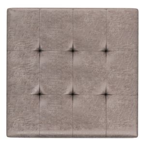 Shay Mid for Century Pouf Contenitore Grande Quadrato, Elegante Tavolino da Caffè e Sgabello - Product Image 3