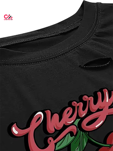 Camiseta Corta de Algodón Suave Ecológica de Verano de la Mejor Calidad para Mujer con Logotipo Personalizado, Transpirable y de Secado Rápido - Product Image 5