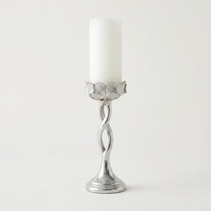 Modernist Sculptural Wrought Iron <b>Candlestick</b> Holder Minimalist Squiggle Serpent Design Hand-Forged Wavy Taper Candle Stand - Product Image 6