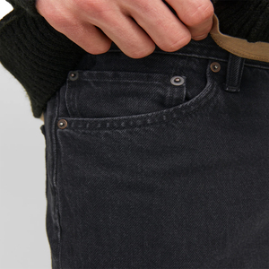 Jeans Vintage de Estilo Urbano para Hombre, Corte Regular, Mezcla de Poliéster/Algodón, Denim Desgastado, Rectos, Oscuros, de Secado Rápido y Ligeros - Product Image 5