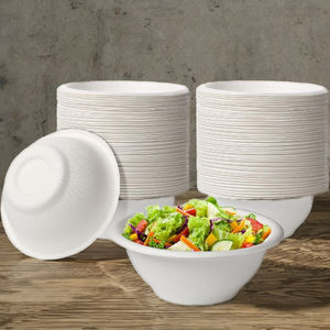 Dîner biodégradable jetable bagasse bols écologiques canne à sucre nourriture chaude gâteau salade bols de bagasse - Product Image 1