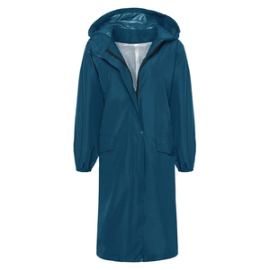 ชุดเสื้อกันฝนและกางเกงกันฝนสำหรับผู้หญิง สำหรับการเดินทางกลางแจ้ง กันลม กันน้ำ ระบายอากาศได้ดี ผลิตจาก PU/โพลีเอสเตอร์ - Product Image 1