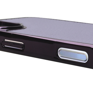 Étui de téléphone en cuir PU texturé litchi de qualité supérieure avec garniture métallique et protection améliorée de l'appareil photo - Product Image 3