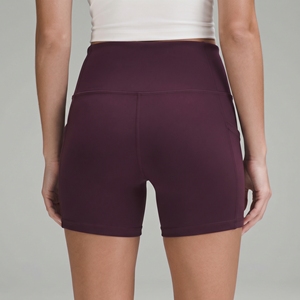 Shorts Deportivos de Cintura Alta para Mujer, con Bolsillos, Color Sólido, para Yoga, Gimnasio, Entrenamiento, Ropa Deportiva - Product Image 6