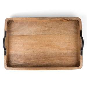 Nouveau Plateau de Service en Bois Élégant pour Noël, Haute Qualité, Rectangulaire, pour Café, Snacks, Aliments, Décoration Intérieure, Meilleur Prix - Product Image 5