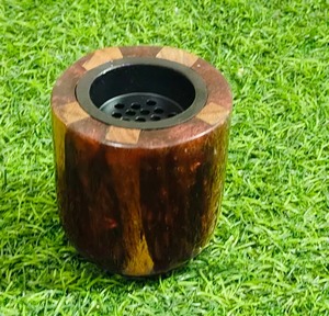 Porte-encens en résine et bois Serene Aurora Flow, brûleur d'encens décoratif artisanal de qualité supérieure pour la méditation, le yoga, l'aromathérapie - Product Image 6