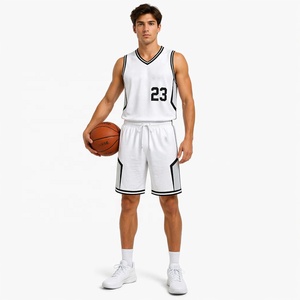 Conjunto de Uniforme de Baloncesto Personalizado, Jersey y Pantalones Cortos de Poliéster con Impresión por Transferencia de Calor, Secado Rápido, Unisex, para Entrenamiento de Equipos, Talla XXXL Disponible - Product Image 4