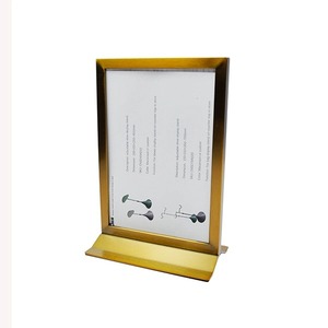 ชั้นวางของแบบตั้งพื้นทรงคลาสสิกพร้อมป้ายโฆษณาสำเร็จรูป ประกอบสำเร็จแล้ว ใช้สำหรับวางบนโต๊ะในร่ม ทำจากโลหะ - Product Image 2