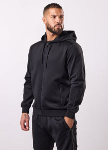Conjunto Deportivo Unisex de Talla Grande con Capucha, Manga Larga, Color Sólido, Informal, para Correr, Peso Medio, 100% Algodón, Invierno, Diseño 2 en 1, con Cordón Ajustable - Product Image 5