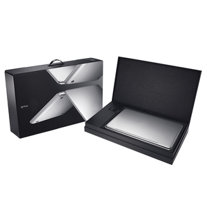 Caja de Regalo Roja Personalizada para Cuadernos y Bolígrafos, Logotipo Grabado en Plata, Laminación Mate, Embalaje de Cartón Reciclable - Product Image 3