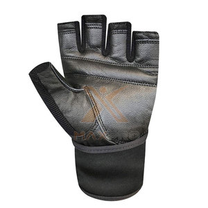 Gants de fitness en cuir de qualité supérieure à prix bas avec sangle de poignet réglable, antidérapants, taille personnalisée - Product Image 6