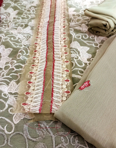 Salwar Kameez en Soie pour Femmes, Style Indien et Pakistanais, Tenue de Soirée, Robe de Mariage Punjabi, Robe Longue en Soie Georgette Faite à la Main - Product Image 4