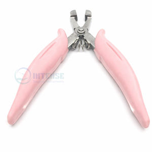 Alicates Profesionales de 6 Pulgadas de Acero Inoxidable para Remover Extensiones de Cabello, con Ranuras Horizontales, Agarre Rosa, Ligeros y Reutilizables - Product Image 3