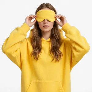Sudadera con Capucha Dorada para Mujer, Talla Grande, con Bolsillo Canguro, Cordón Ajustable, Felpa Suave, Ropa Cómoda para Estar en Casa - Product Image 3